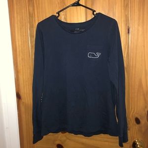 Dark Blue Vineyard Vines Long Sleeve T-Shirt